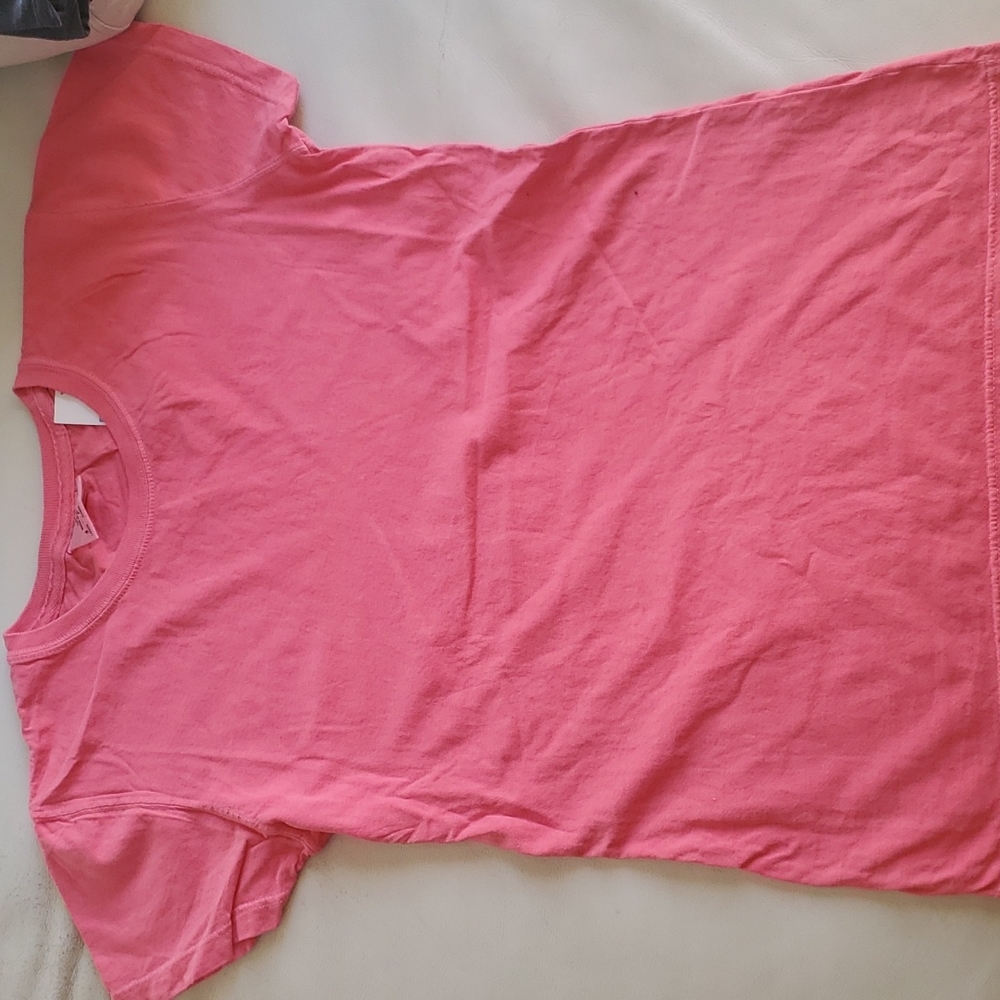 Comfort Colors Hot Pink Crew Neck T Shirt